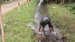 Ngubrak ikan kaget di irigasi