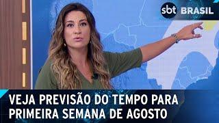 Agosto começa com tempo seco em parte do Brasil | SBT Brasil (31/07/24)