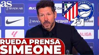 SIMEONE, rueda de prensa COMPLETA tras ATLÉTICO de MADRID 2 vs ALAVÉS 1