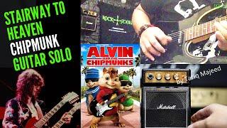 Led Zeppelin Stairway to Heaven Chipmunk GUITAR SOLO |  Extended X2 Version By Tariq Majeed