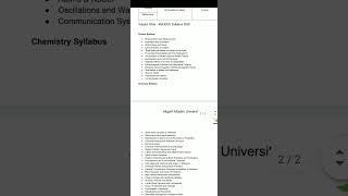 AMU b.tech entrance syllabus 2022