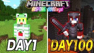 【マイクラ100days】マイクラの世界で100日間６人リレーでエンドラ討伐に挑戦してみた結果ｗｗｗｗMinecraft】【アンプタック】【AMPTAKxCOLORS】