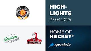 27.04.2025 - Highlights - Bietigheim Steelers vs. Hannover Scorpions