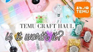 IS TEMU WORTH IT??? Affordable Craft Haul Unboxing  WITH LINKS!