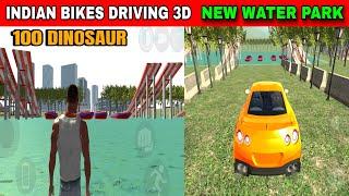 NEW WATER PARK 100 DINOSAUR | Funny Gameplay Indian Bikes Driving 3d 