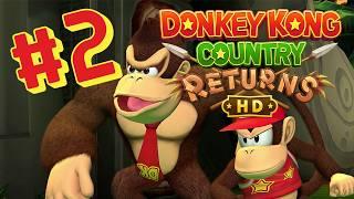 Donkey Kong Country Returns HD - Full Game Walkthrough + Commentary Part 2 (Beach Gameplay)