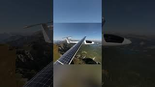 This plane flies on solar power alone
