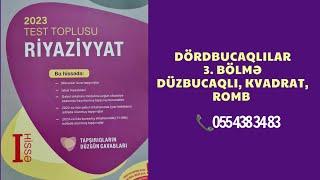 Düzbucaqlı,kvadrat,romb yeni toplu 2023