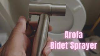 Arofa Handheld Bidet Sprayer for Toilet-Adjustable Water Pressure Control with Bidet Hose