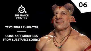 Texturing Characters in Substance Painter - Skin modifiers from Substance Source | Substance 3D