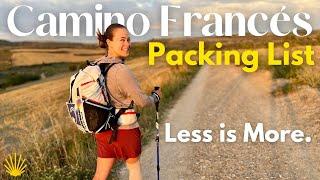 Women's Camino de Santiago Packing List: Camino Frances (ULTRALIGHT)