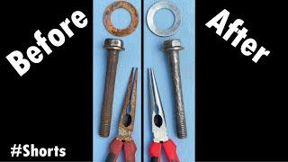 How to EASILY Remove Rust DIY (Vinegar and Ketchup) #Shorts