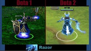 Dota 1 vs Dota 2 (Heroes) part I