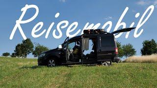 VW Caddy Camper Roomtour | Minicamper Ausstattung | Günstiger Ausbau mit Bett und Stromversorgung