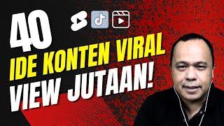 40 Ide Konten Viral Terlaris di YouTube Shorts, Tiktok & Instagram Reels 2023 | Tutorial