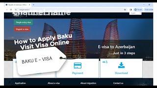 How to Apply Baku E- Visa Online / Baku ka Online E-Visa ka Tareeqa