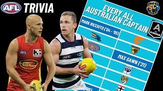 Naming Every All Australian CAPTAIN (AFL Trivia)