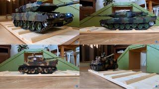 RC Tank Heng Long Leopard vs Taigen Tiger 1 Test