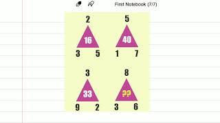 Triangular number puzzle solved by Girish Kallihal