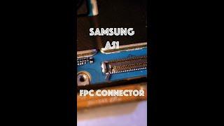 Типовая неисправность Samsung Galaxy A не заряжается / замена коннектора FPC на плате Samsung