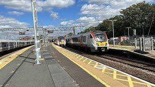 Greater Anglia and Elizabeth Line Trains at Shenfield on August 19th 2023