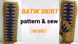 CARA MENJAHIT ROK BATIK | CARA MENJAHIT ROK DENGAN FURING | cara menjahit rok  | kursus jahit