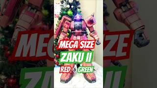 Mega Size Zaku's Red &  Green  ;) Merry Christmas ya'll. #gunplamodel #bandaigundam #gunplamodeler