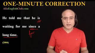 Sentence Correction: One-Minute Correction | Aliz English Club