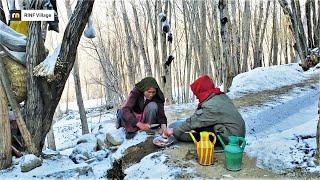 Live in Most Cold Village in Afghanistan | Cooking "Chicken Qabili Pilaf"