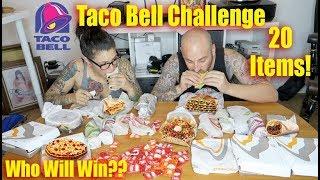 TACO BELL CHALLENGE! 20 ITEMS!