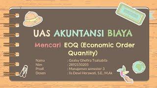 [UAS Semester 3] AKUNTANSI BIAYA- Universitas Pancasakti