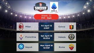 2021-22 Serie A: Matchday 33 Preview