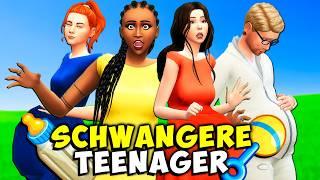 4 SCHWANGERE Teenager *eingesperrt* in einem HAUS Die Sims 4 Nesmeralda