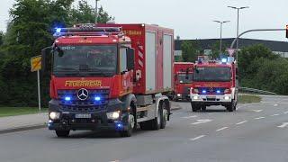 [Gefahrgut tritt aus - Großeinsatz] Einsatzfahrten FF Kaltenkirchen + ABC Zug Kreis Segeberg