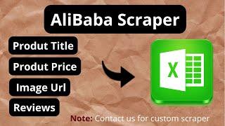 Alibaba Scraper || Alibaba Data Scraper || Alibaba Scraping Tool