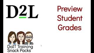 Brightspace: Preview an Individual Student's Grades