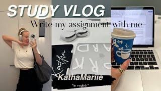 STUDY VLOG I Write my assignment with me I KathaMariie