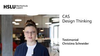 CAS Design Thinking 2022 - Stimmen von Teilnehmenden: Christina Schneider