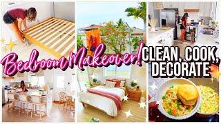 2022 NEW BEDROOM MAKEOVER!  HOMEMAKING DITL - COOK, CLEAN AND DECORATE WITH ME!  @BriannaK