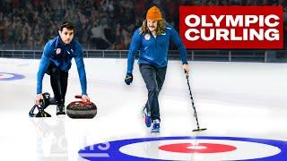 Can an Average Guy Beat the US Olympic Curling Team? | Above Average Joe | GQ Sports