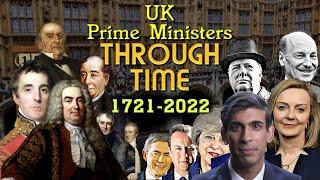 UK Prime Ministers Through Time (1721 to 2022)