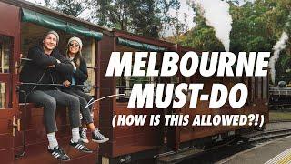 We Finally Did This MELBOURNE MUST DO! Puffing Billy Train