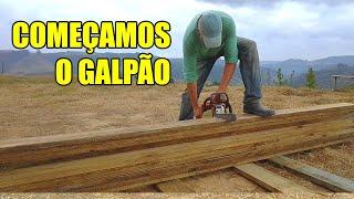 Construção de um galpão de madeira - Ep. 1