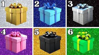 Elige 1 Regalo de 6  ¡Desafío de 6 Cajas de Regalo! | Adivinanzas de Regalos de 6