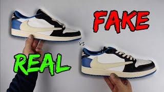 REAL VS FAKE! NIKE X FRAGMENT X TRAVIS JORDAN 1 LOW COMPARISON!