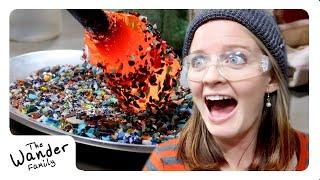 AMAZING GLASS BLOWING ART!! | The Wander Family