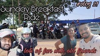 Sunday breakfast Ride|| lots of fun with old friends|| #meteor350 || Amrityu|| #vlog21