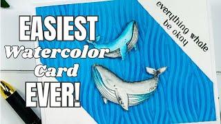 Easiest Watercolor Card You Will Ever Create