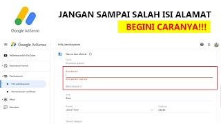 Cara Mengisi Alamat dengan Benar di Google Adsense