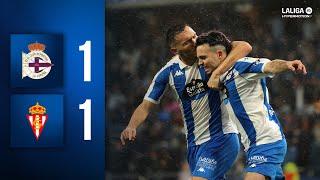 RC DEPORTIVO 1-1 REAL SPORTING | Resumen jornada 16 LaLiga Hypermotion 2024-2025